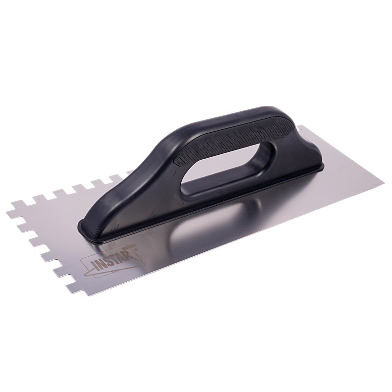 NATURE STAINLESS STEEL NOTCHED TROWEL RG1 HANDLE  205-9410  480MM 10*10MM    