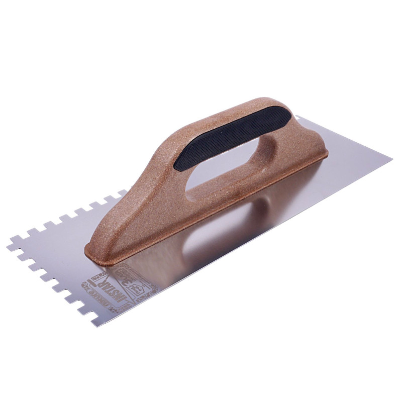 STAINLESS TOOTHED TROWEL HANDLE RK1 NATURE K9310 380/10MM 