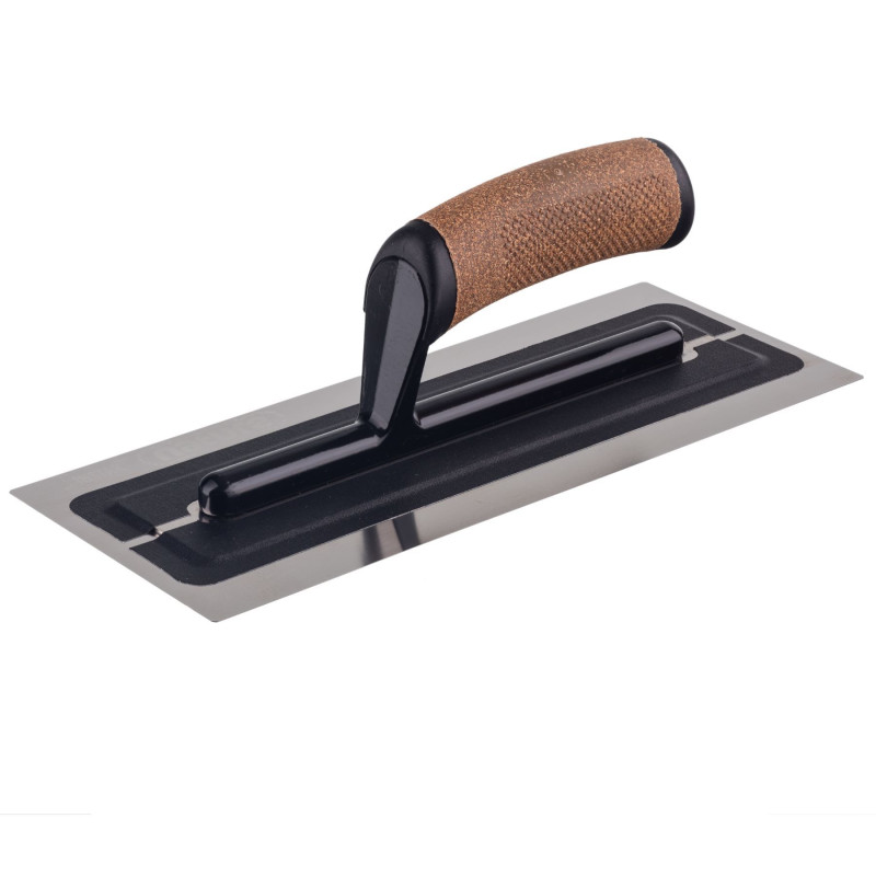 225-K3400/8048K Steel Float 110/410MM STAINLESS STEEL TROWEL FLEXIBLE ALUMINUM FOOT HANDLE PK2 TX NATURE