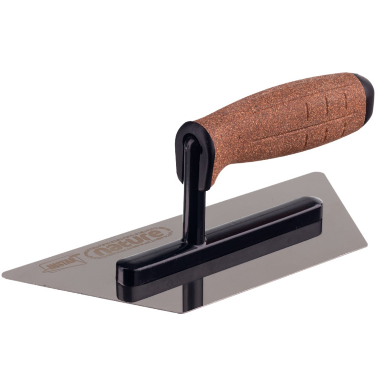  227-K2000  STAINLESS STEEL TRAPEZOIDAL TROWEL ALUMINUM FOOT HANDLE PK1 TX NATURE