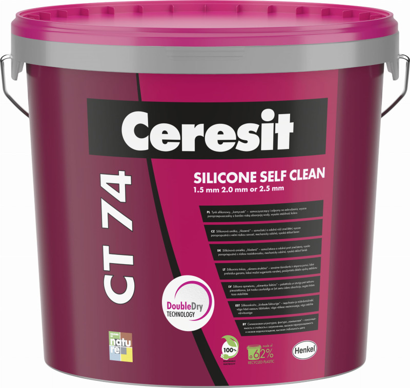 Ceresit CT74 Silicone Render - Stone Texture 1.5mm grain 25kg 